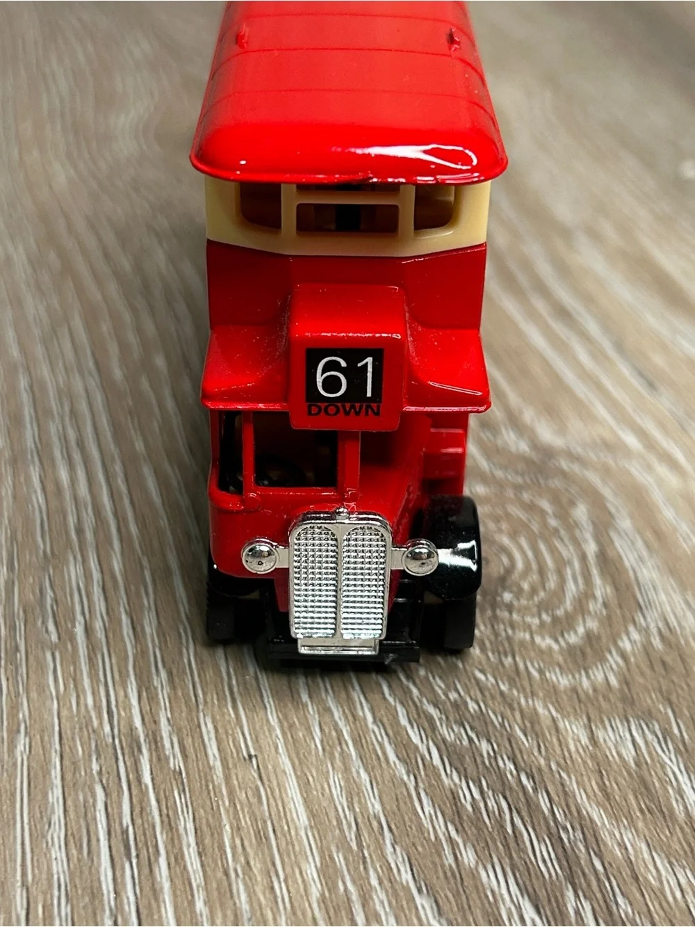 Diecast NYC Sightseeing Double Decker Bus Statue of Liberty Tour Toy Model 61